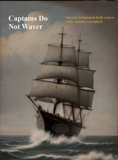 AMD post Captains Do Not Waver, generated and published end to end